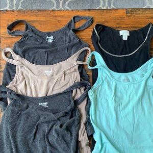 Lot of 5 women’s tank style camis